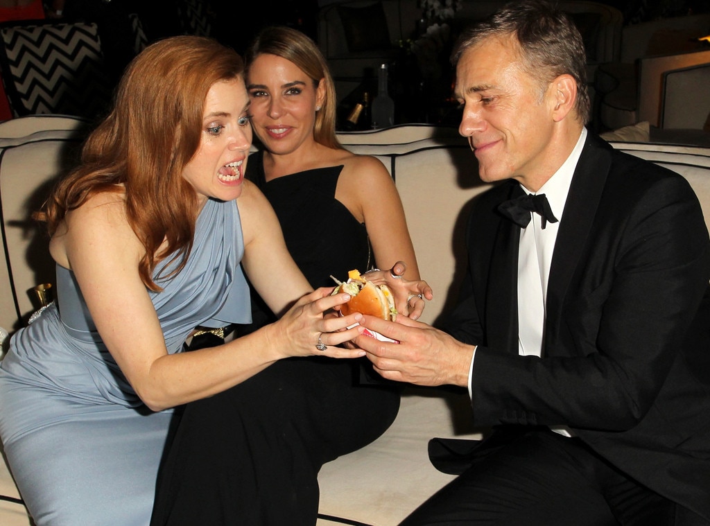Amy Adams & Christoph Waltz from Stars Really Do Eat E! News
