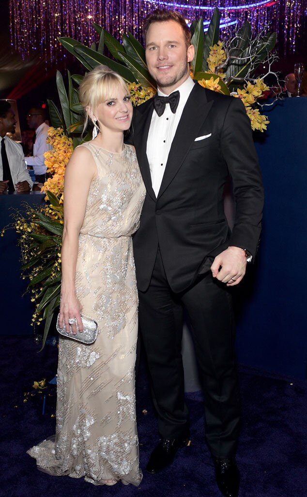 Anna Faris & Chris Pratt from Party Pics: 2015 Golden Globes | E! News