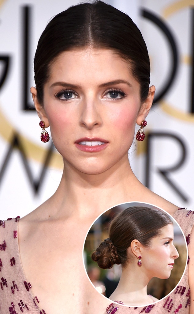 Anna Kendrick from Get the Look: 2015 Golden Globes Hair & Makeup | E! News