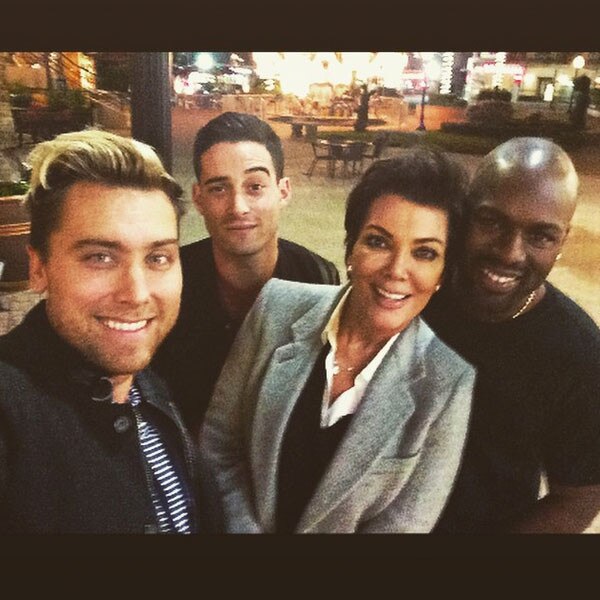 Kris Jenner and Lance Bass Come Together for Double Date Night