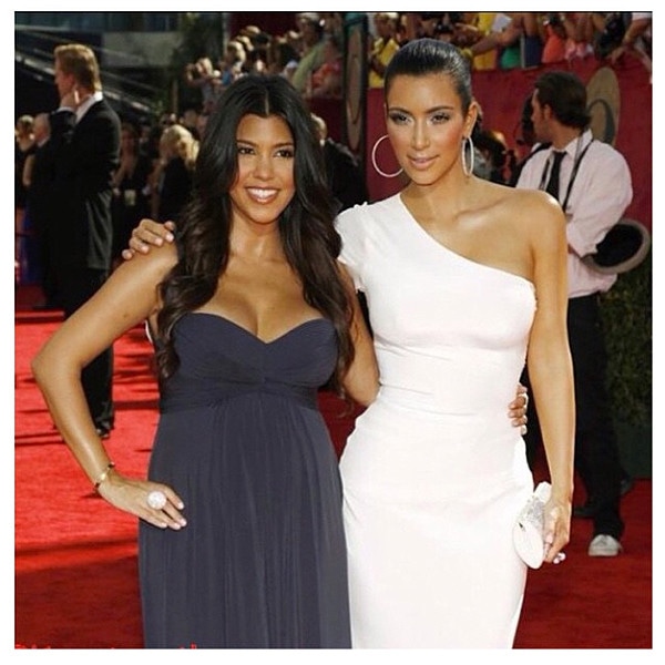 Kim Kardashian, Kourtney Kardashian, Instagram