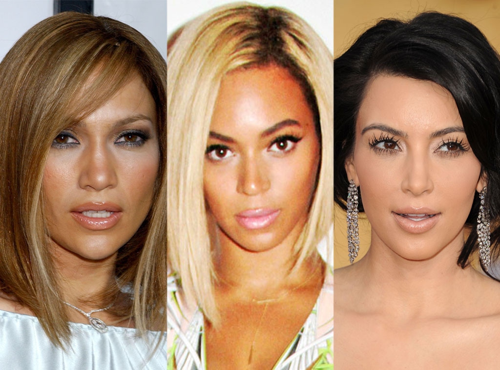 Bob Haircuts, Jennifer Lopez, Beyonce, Kim Kardashian