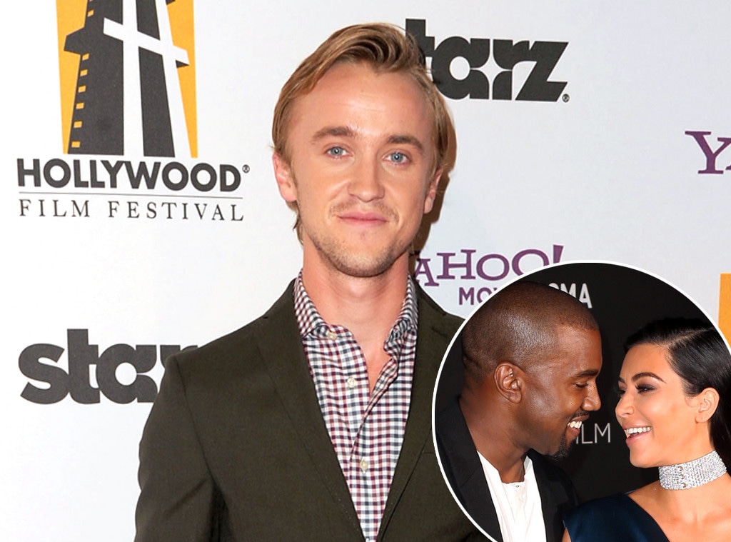 Tom Felton, Kim Kardashian, Kanye West