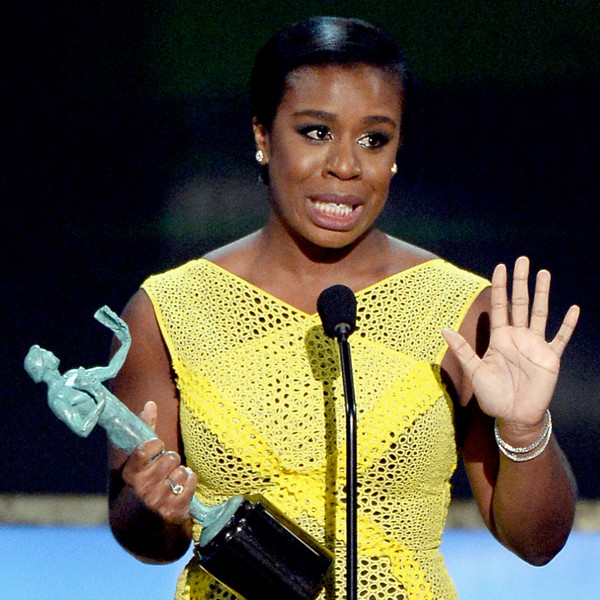 Uzo Aduba Brought to Tears During Emotional SAG Awards Speech - E! Online