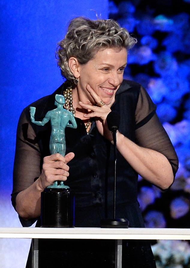 Frances McDormand Wins SAG Award, Remains Hilarious and Proclaims