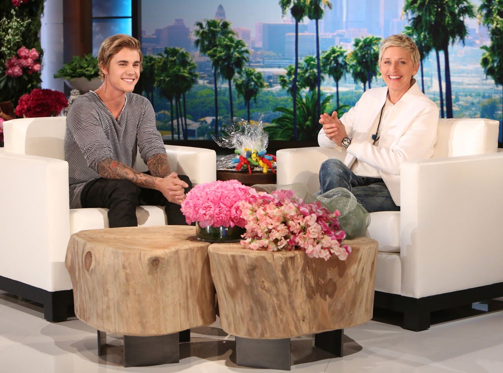 Justin Bieber, Ellen DeGeneres