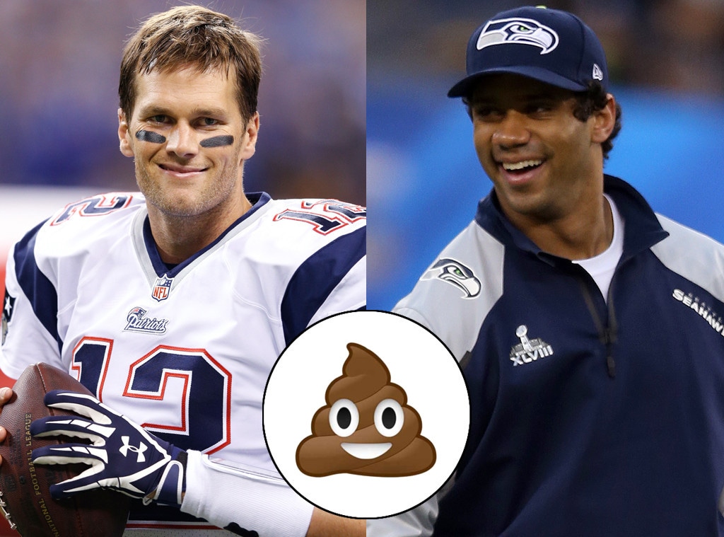 Tom Brady, Russell Wilson, Super Bowl 2015, Poop