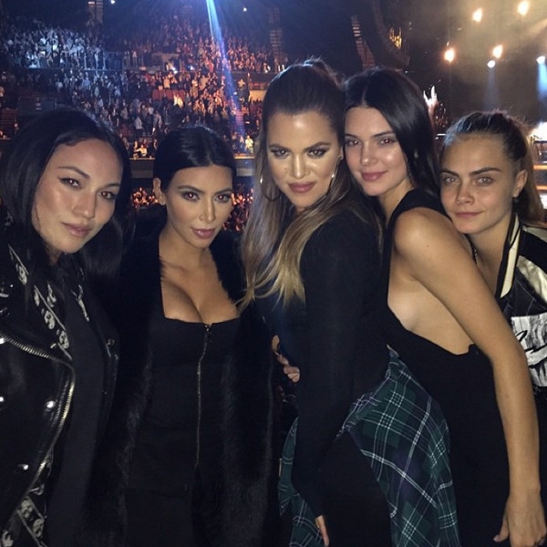 Sam Smith, Kim Kardashian, Kendall Jenner, Khloe Kardashian, Cara Delevingne
