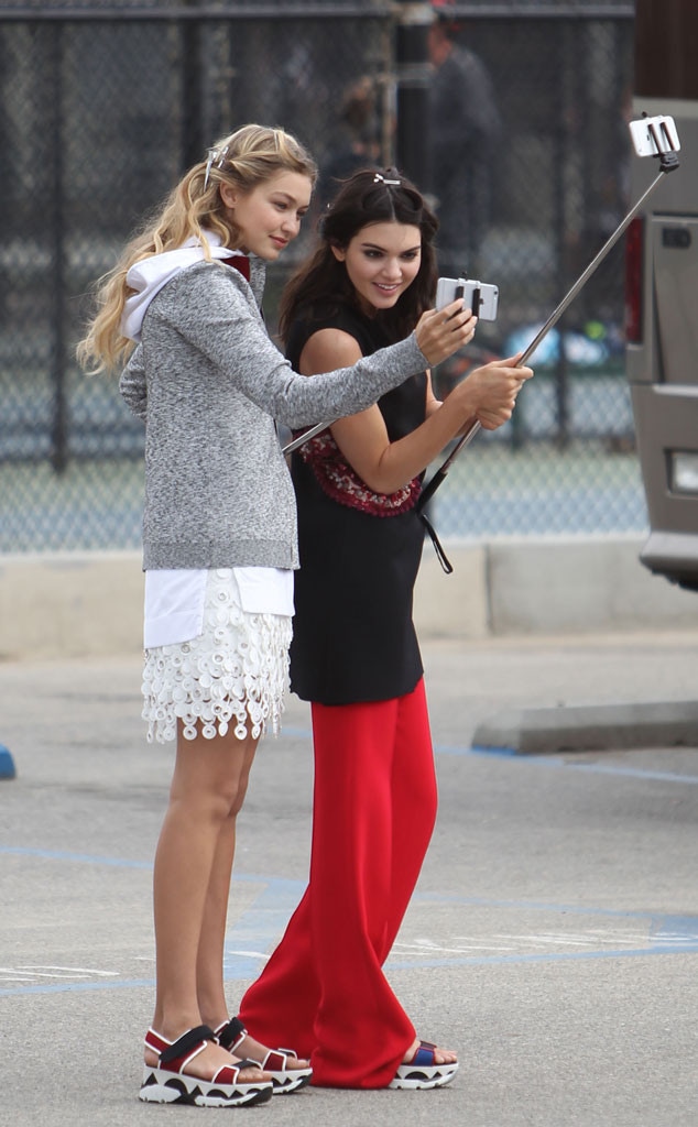 Gigi Hadid, Kendall Jenner, Selfie Stick, Celebs taking Selfies