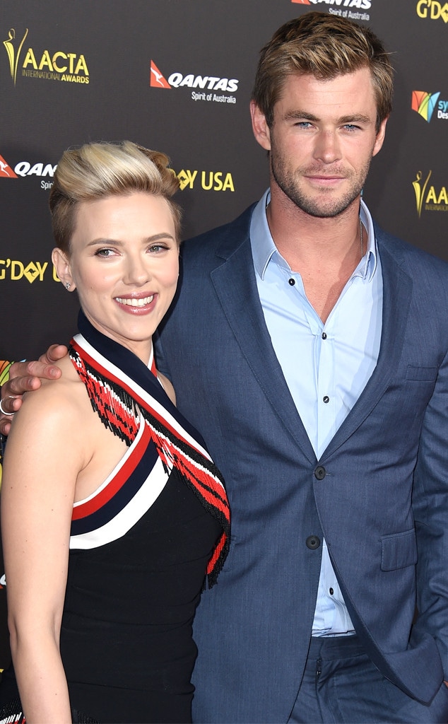 Scarlett Johansson, Chris Hemsworth, AACTA International Awards 