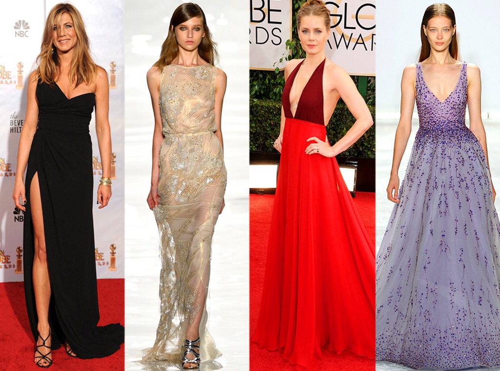 2015 Golden Globes Gown Predictions, Jennifer Aniston, Amy Adams