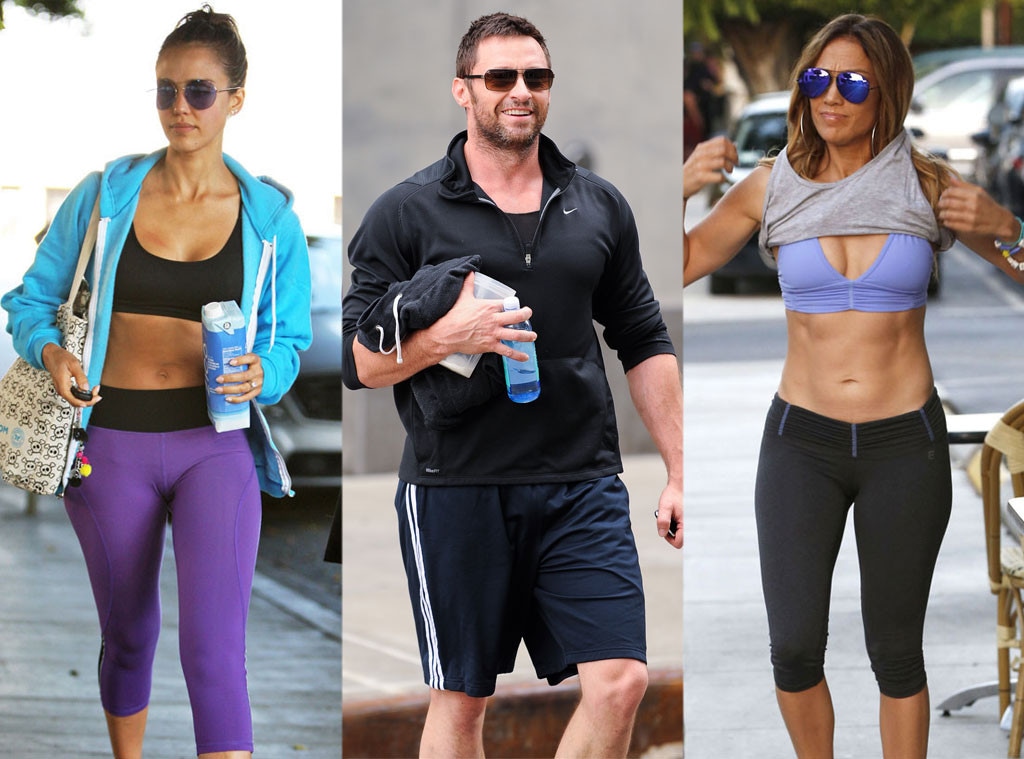 Arm Workouts, Jessica Alba, Hugh Jackman, Jennifer Lopez