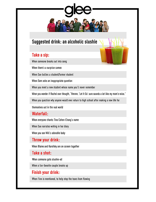 Play This Crazy Glee Drinking Game With Us E Online