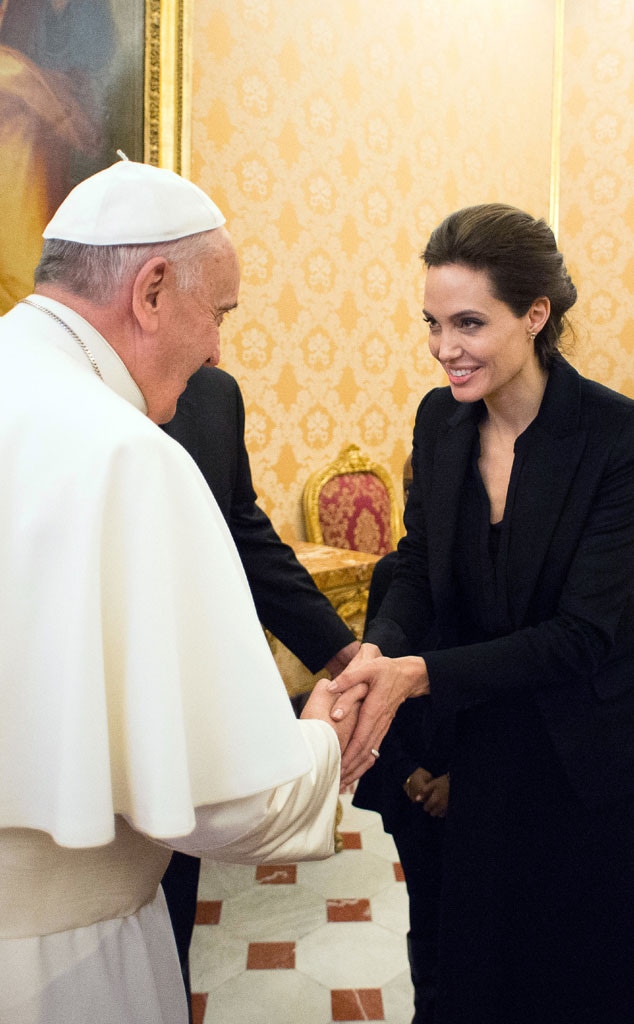 Pope Francis, Angelina Jolie