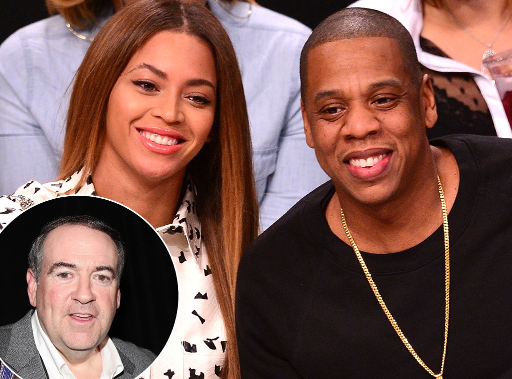 Beyonce, Jay-Z, Mike Huckabee