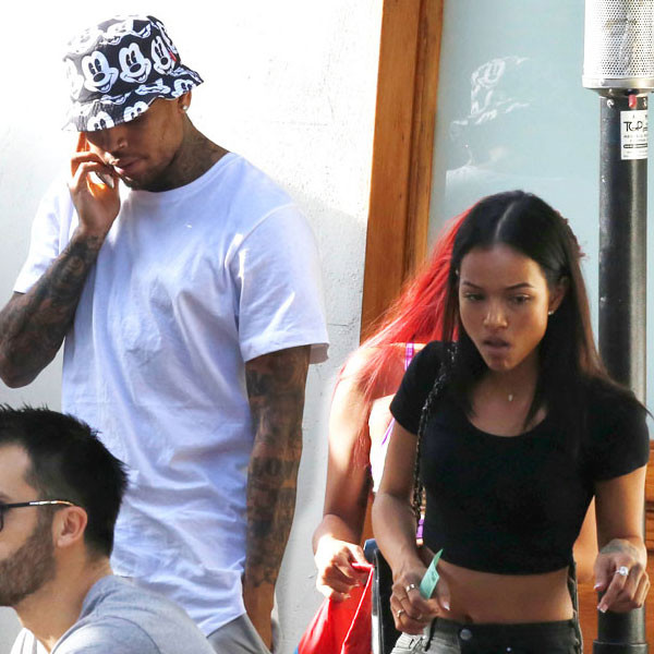 Chris & Karrueche Still Going Strong, Grab Lunch in L.A.