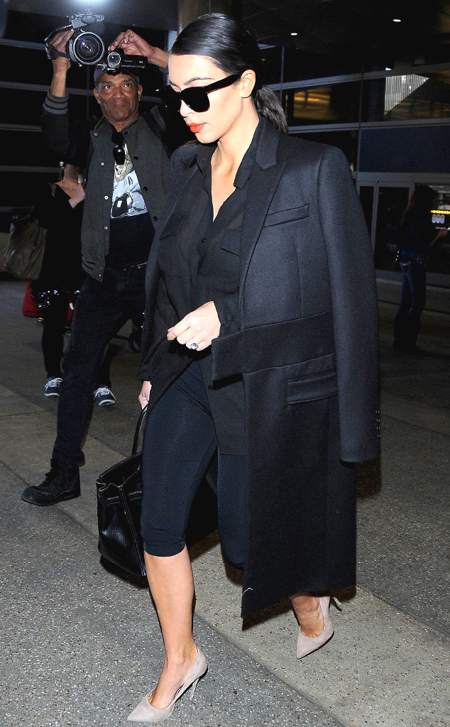 Kim kardashian black clearance coat