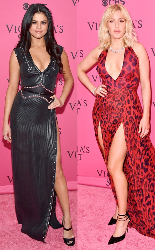 Selena Gomez, Ellie Goulding, Victorias Secret Fashion Show Pink Carpet