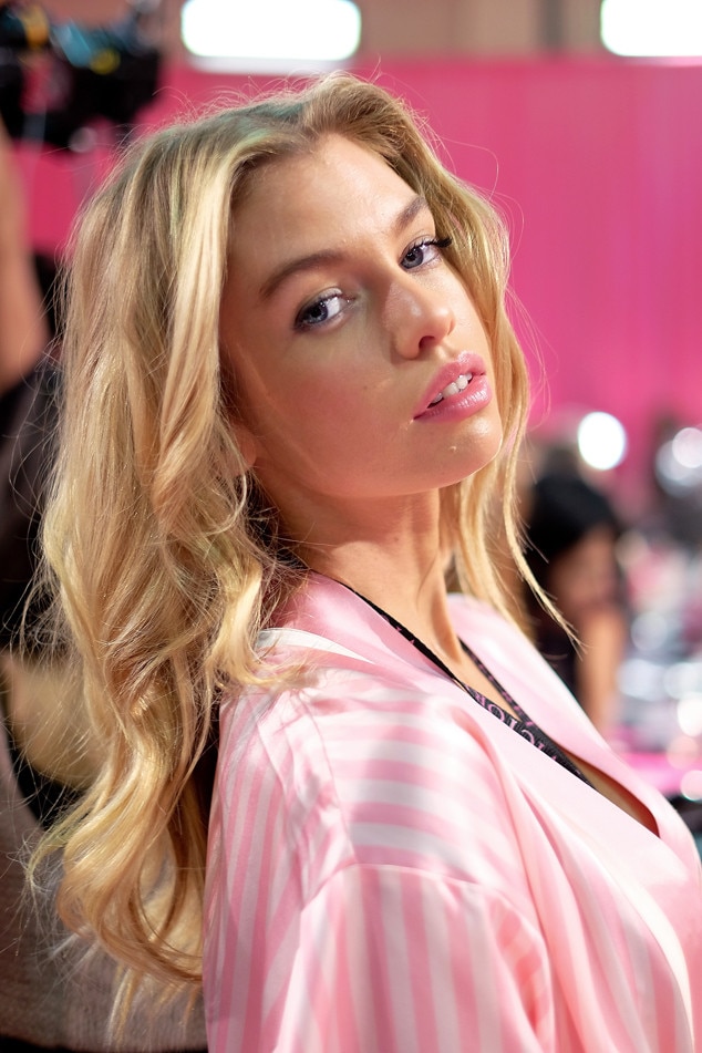 Stella Maxwell from Backstage at the 2015 Victoria's Secret Fashion