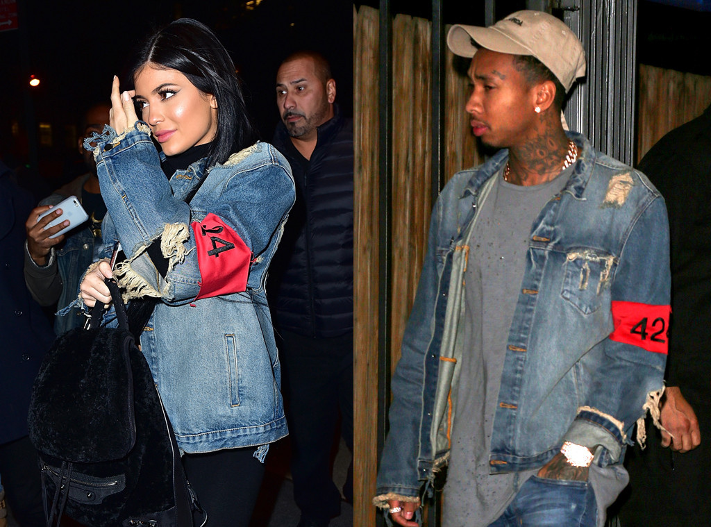 Kylie Jenner Borrows Tyga's Denim Jacket—Who Wore It - E! Online
