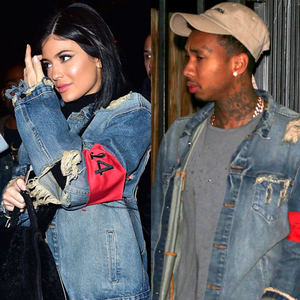 Correct Distilleren leren Kylie Jenner Borrows Tyga's Denim Jacket—Who Wore It Better? - E! Online