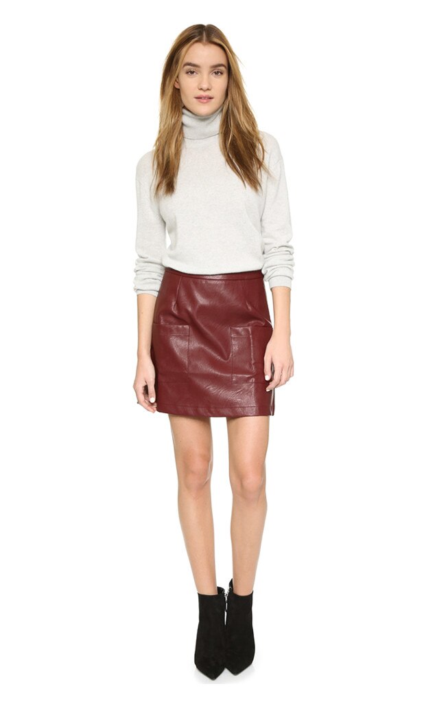 Rainbow Leather From How To Wear Mini Skirts This Fall E News 9190