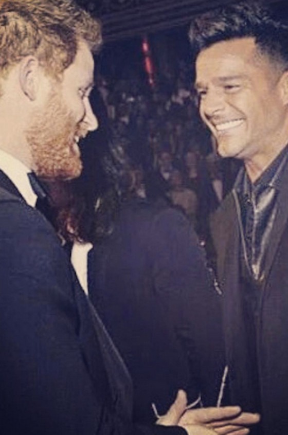 Ricky Martin, Principe Harry