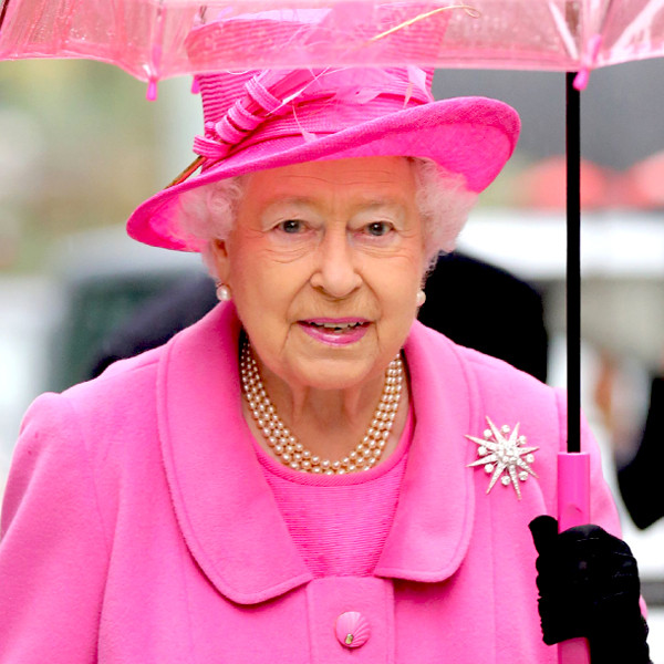 Photos from Reign-y Day Style! Queen Elizabeth II's Matching Umbrellas