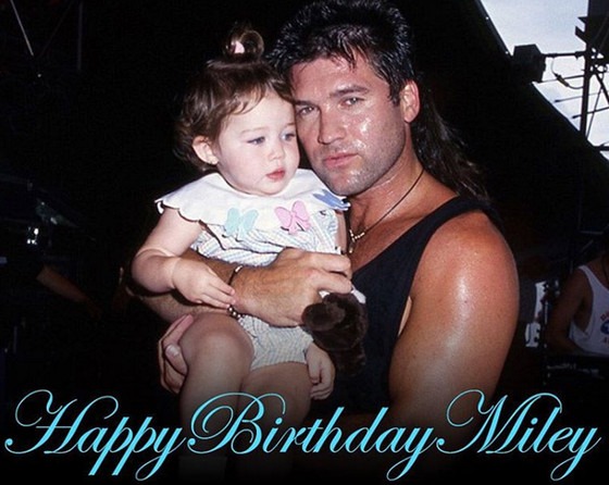 Billy Ray Cyrus Shares Adorable Throwback in Honor of Miley Cyrus