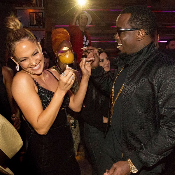 Jlo and shop diddy green dress