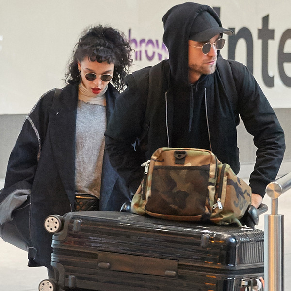 Robert Pattinson and FKA twigs Make Their Way Back to London - E! Online