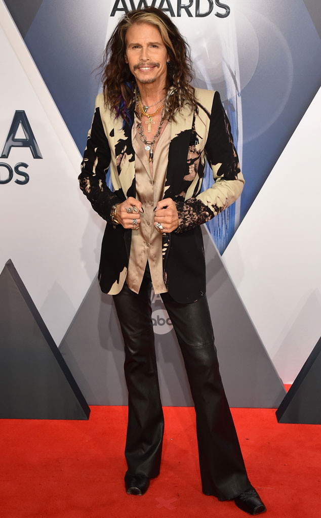 Steven Tyler from 2015 CMA Awards Red Carpet Arrivals | E! News