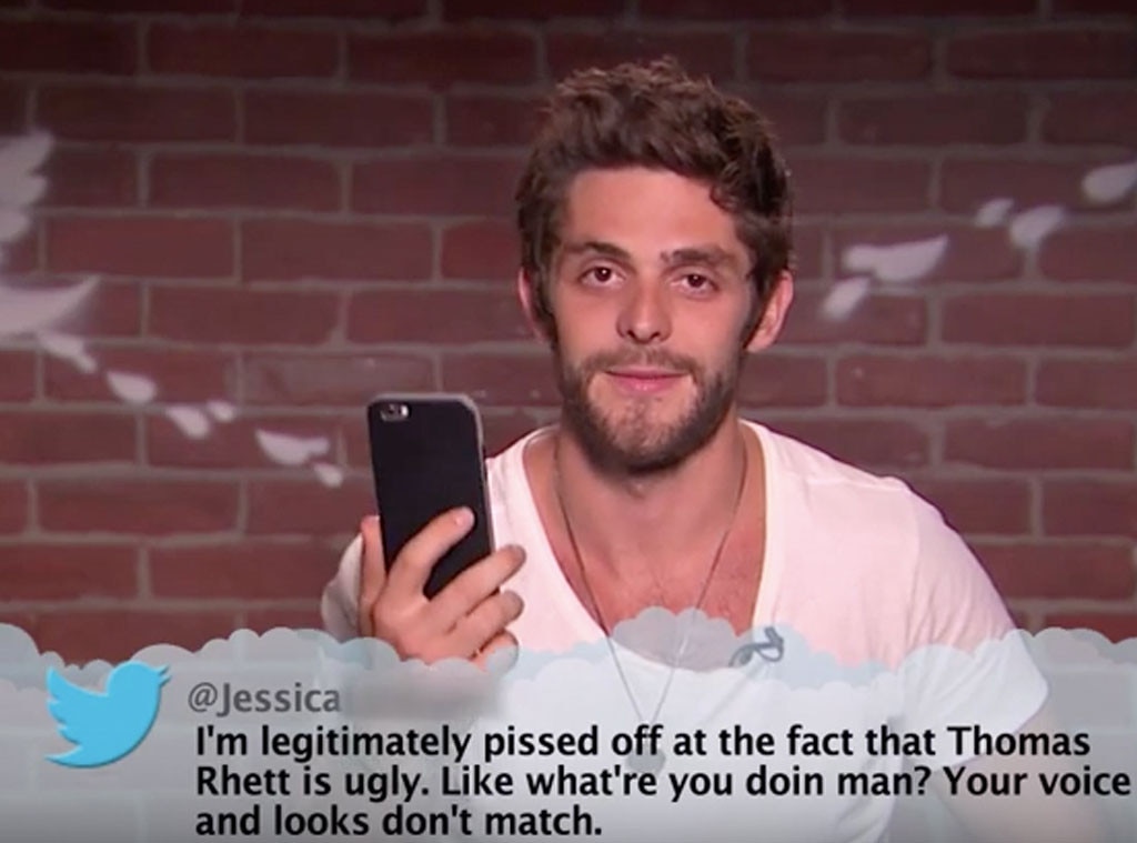 Thomas Rhett From Celebrity Mean Tweets From Jimmy Kimmel Live E News 