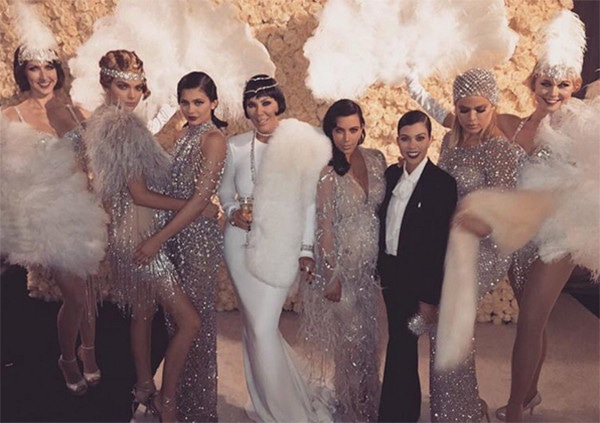 Kris Jenner, Kendall Jenner, Kylie Jenner, Kim Kardashian, Kourtney Kardashian, Khloe Kardashian, 60th Birthday Party