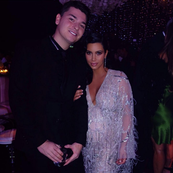 Kim Kardashian, Mario Dedivanovic, Kris Jenners 60th Birthday Party