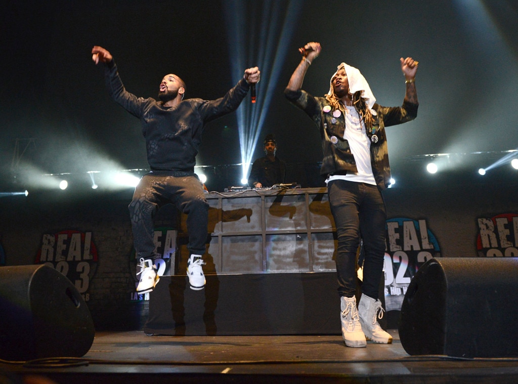 Drake and Future from Musicians Performing Live on Stage E! News
