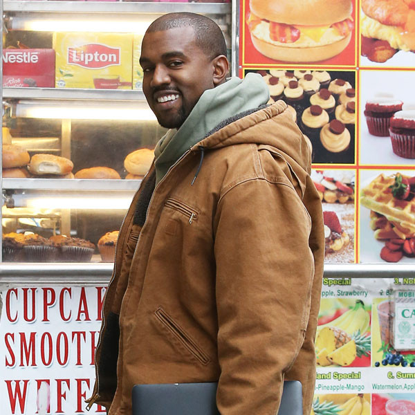 Kanye west talking once again. Happy kanye.