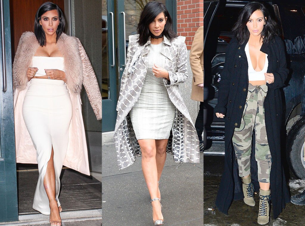 Kim Kardashian from Celebs in Coats | E! News