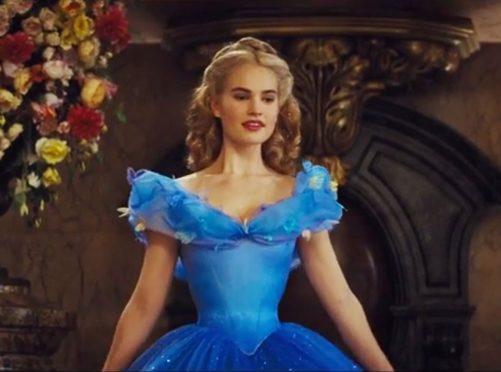 Comparing Cinderella S And Belle S Live Action Ball Gowns E Online