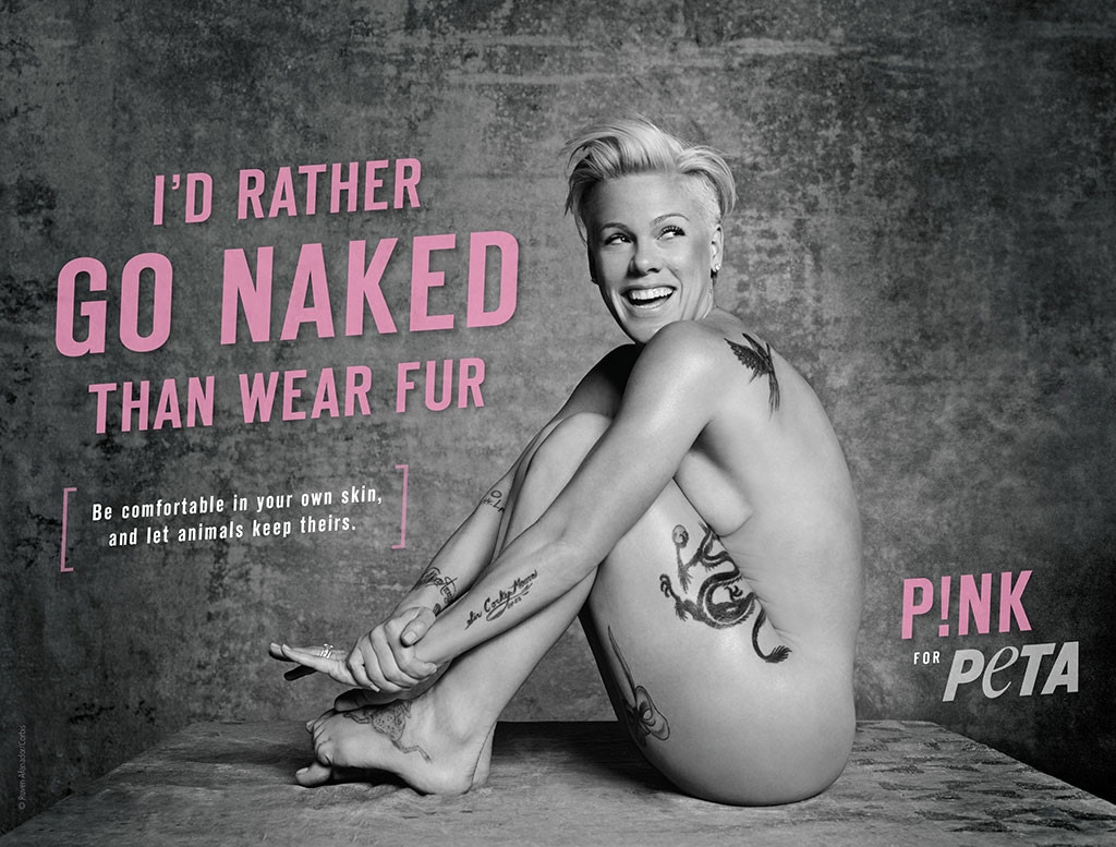 Pink, PETA