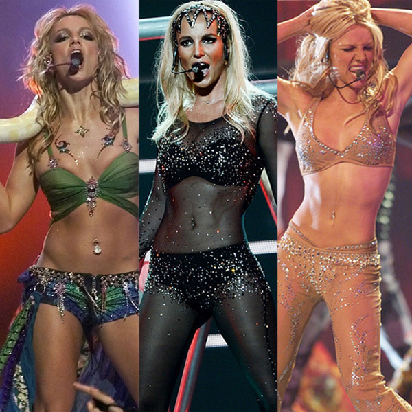 Happy 34th Birthday, Britney Spears! All Her Riskiest Concert Costumes