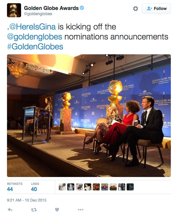 America Ferrera, Golden Globes, Tweet