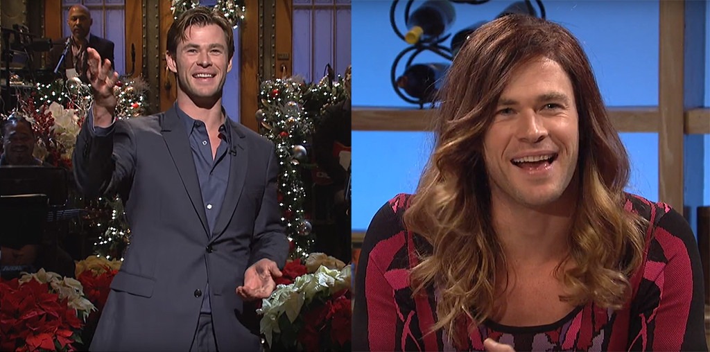 Chris Hemsworth Hosts Saturday Night Live Dresses In Drag E News Canada