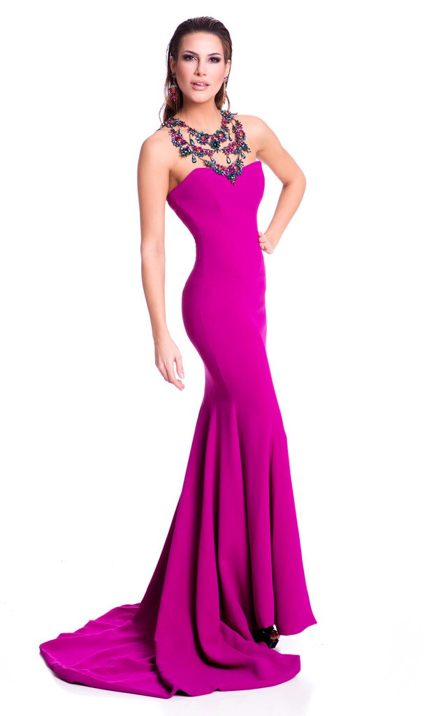 Miss Spain from 2015 Miss Universe Contestants in Evening Gowns E! News