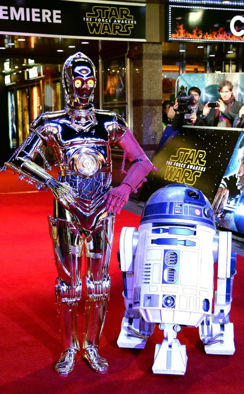 C3PO, R2D2, Star Wars Premiere, London