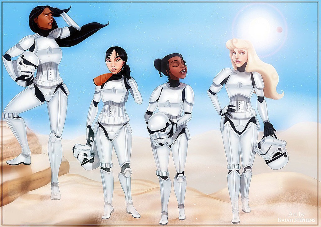 Disney Princesses Reimagined As Star Wars Characters E News 1595