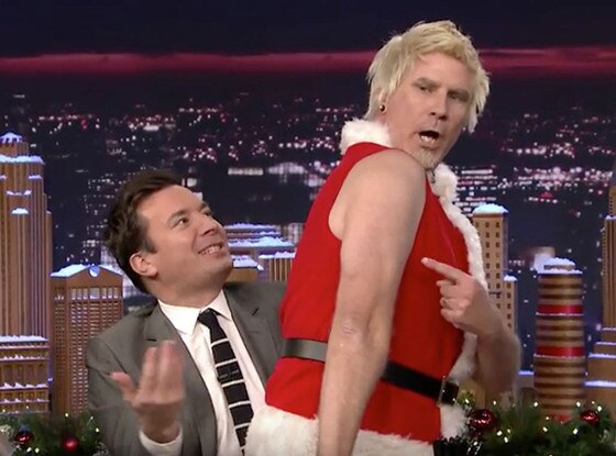 will ferrell makes his official world debut as the newer hipper jimmy fallon will ferrell christmas