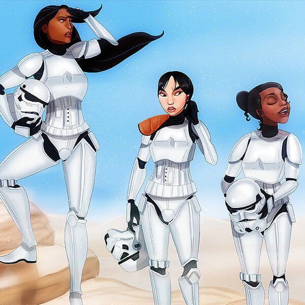 Disney Princesses Reimagined as Star Wars Characters