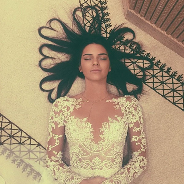 Kendall Jenner, Instagram, Heart Hair