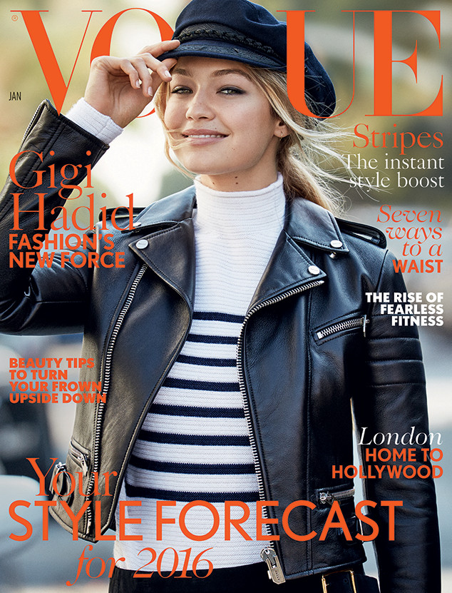 Gigi Hadid Lands First British Vogue Cover Talks Body Image E Online 